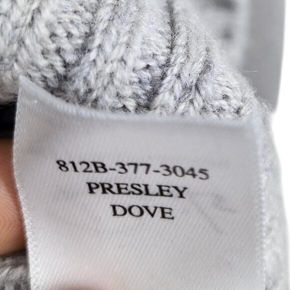 Rails "Presley" Dove Gray Cashmere Wool Blend Pullover Round Neck Sweater M - Picture 10 of 10